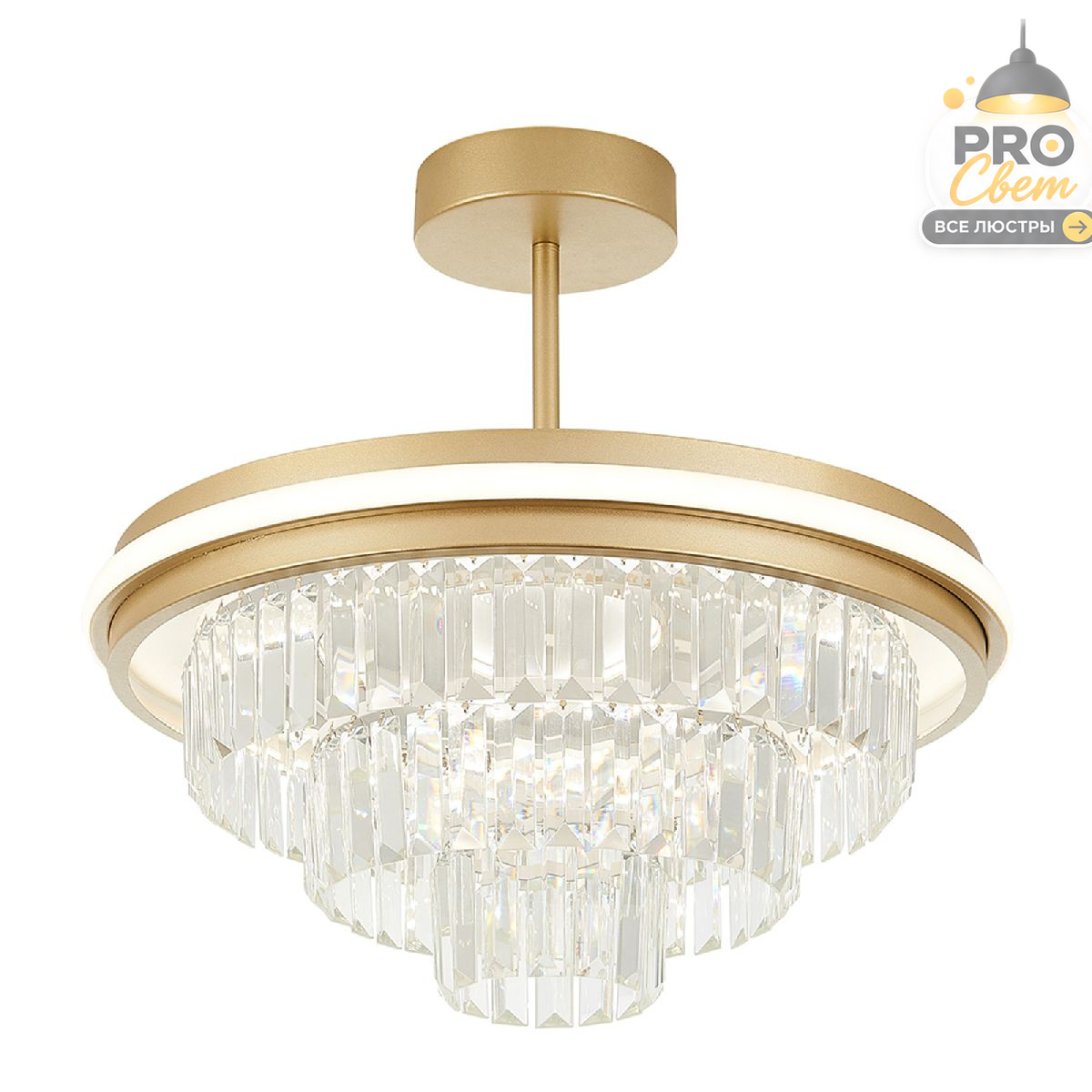 люстра на штанге natali kovaltseva crystal led lamps 81115/3c