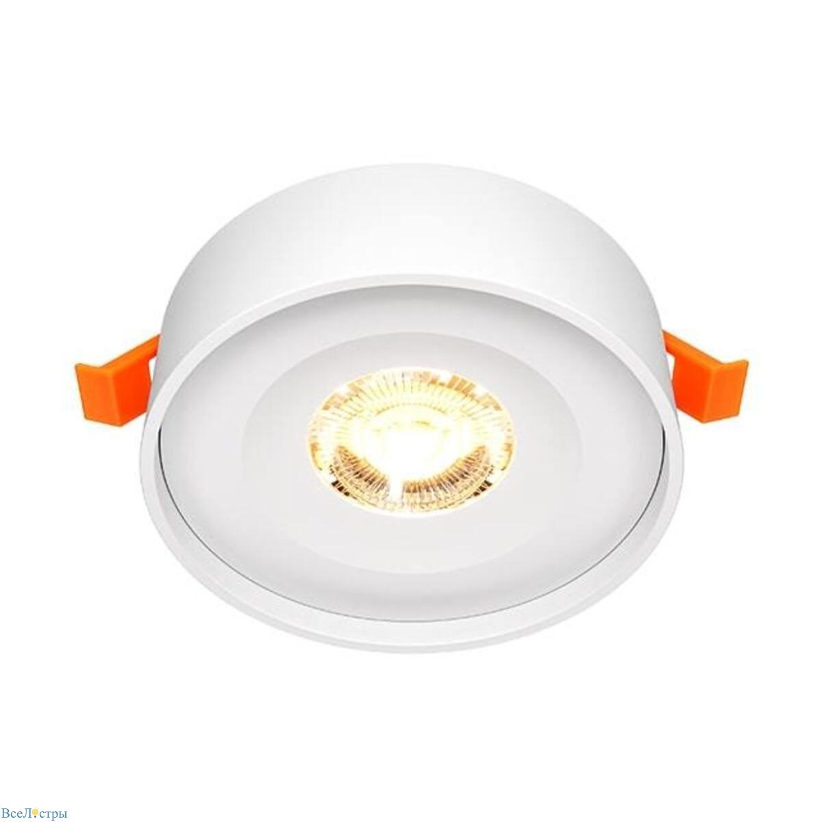 встраиваемый светодиодный светильник maytoni technical planet dl035-2-l6w4k