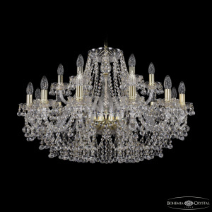 Подвесная люстра Bohemia Ivele Crystal 1409/12+6/300 G