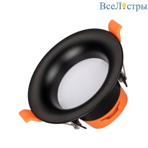 Встраиваемый светильник Arlight MS-BLIZZARD-BUILT-R102-8W Warm3000 (BK, 100 deg, 230V) 036607
