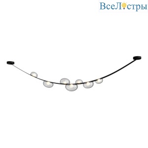 Подвесной светодный светильник Crystal Lux Bosque SP7 L3000 Black/Transparent