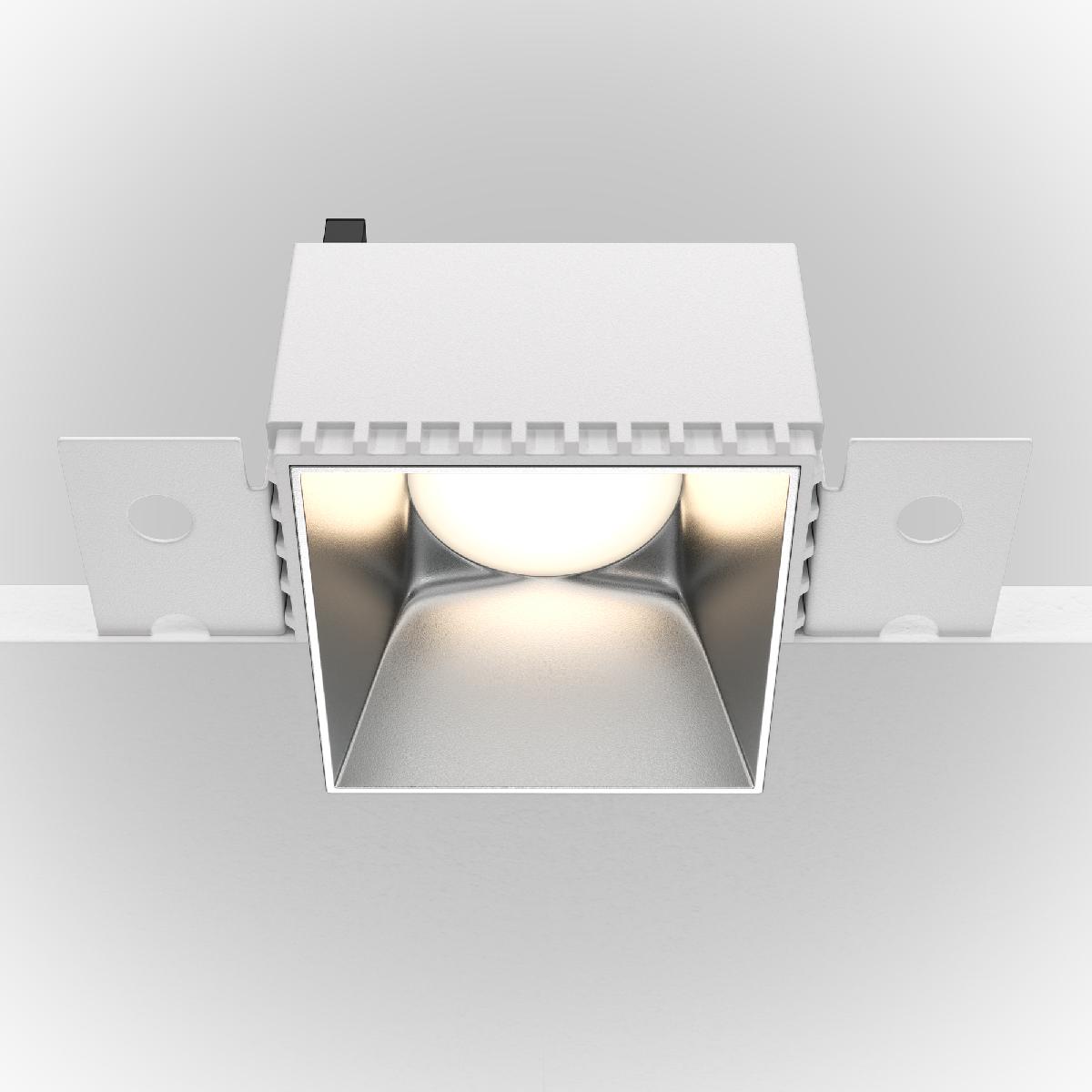 встраиваемый светильник maytoni technical share dl051-01-gu10-sq-ws