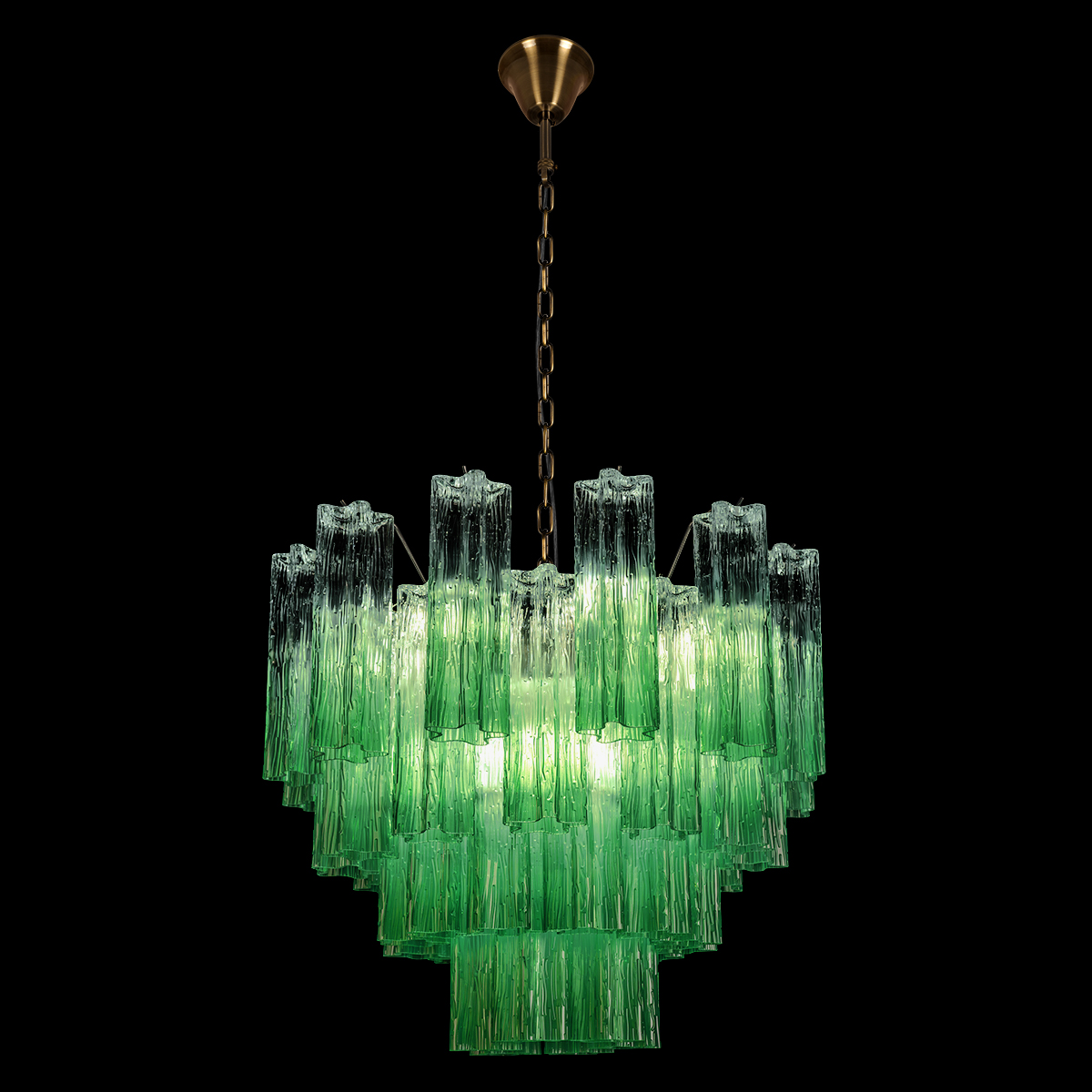 подвесная люстра loft it murano 10580/600 clear green