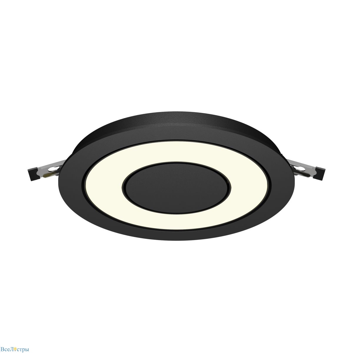 встраиваемый светильник maytoni vector dl102-12w3k-b