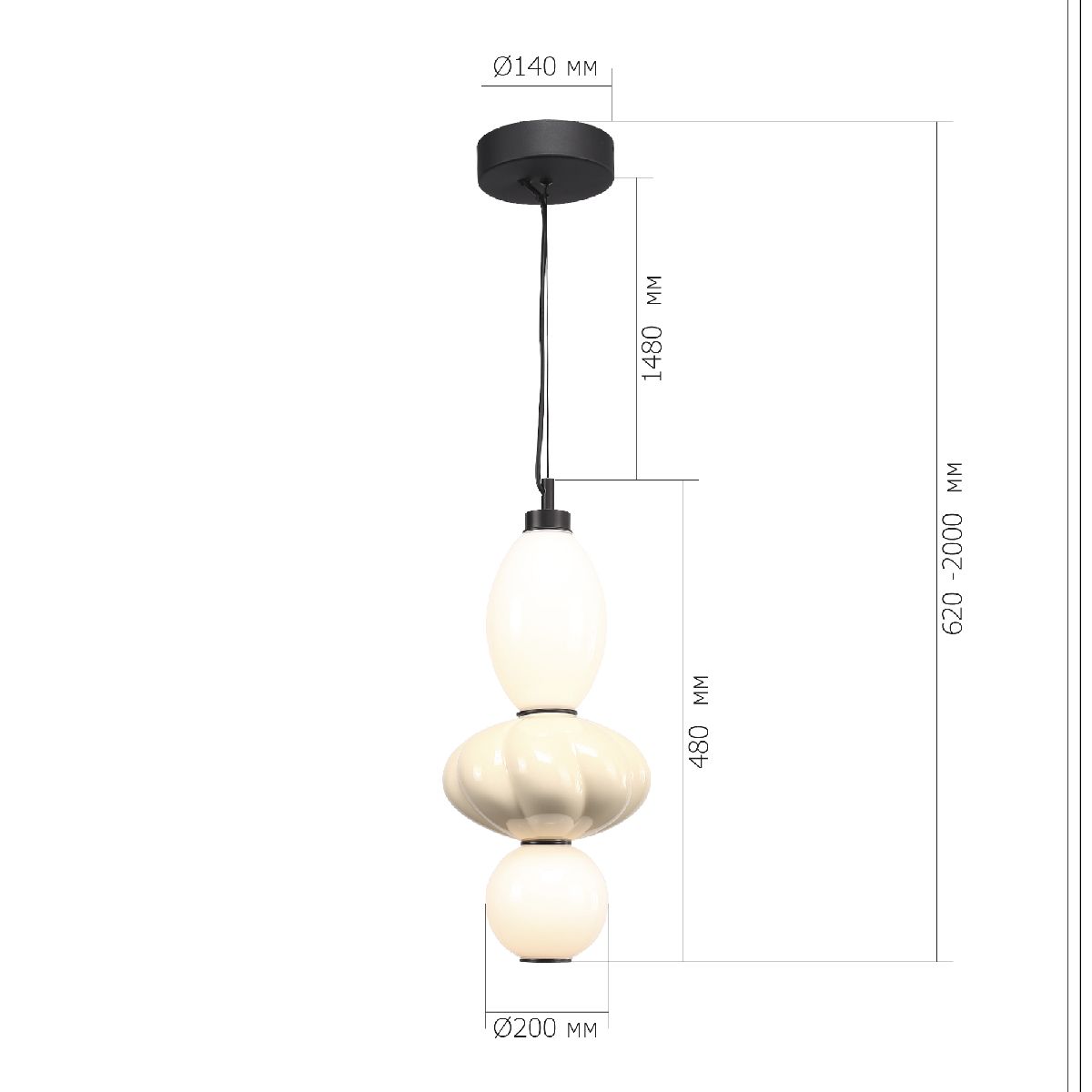 подвесной светильник st luce florentini sl6134.413.01