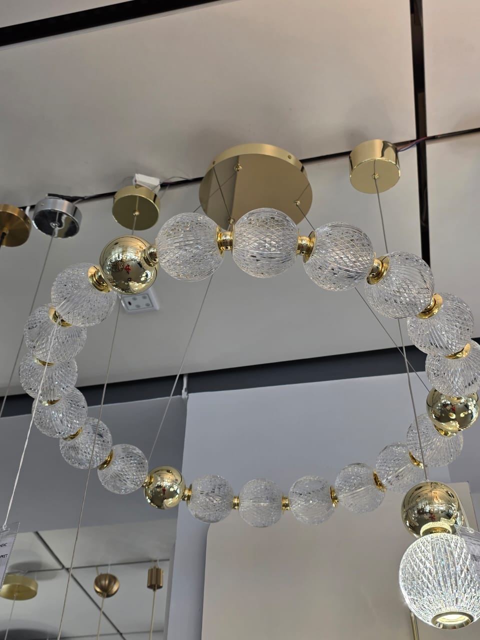 подвесная люстра odeon light crystal 5008/60l
