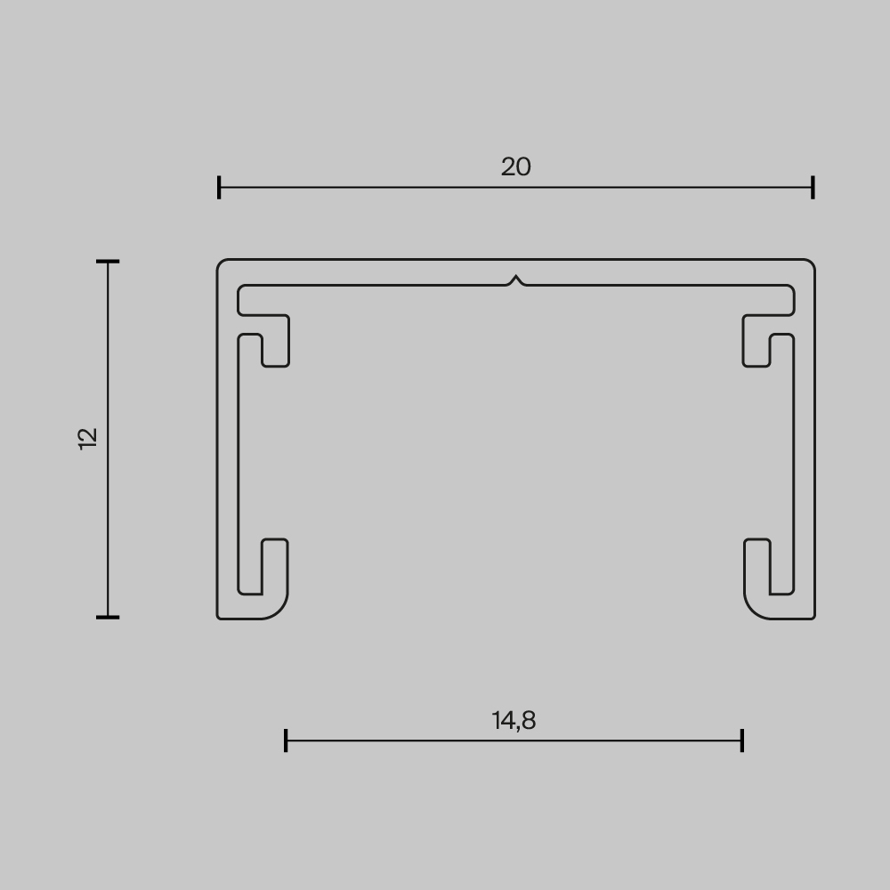 шинопровод накладной maytoni busbar trunkings basity trx172-111b