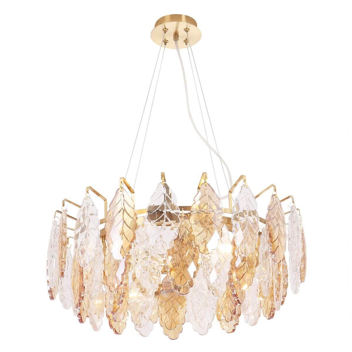 подвесная люстра crystal lux trevi sp6 brass