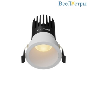 Встраиваемый светильник Maytoni Dip DL118-15W-2.7K-W
