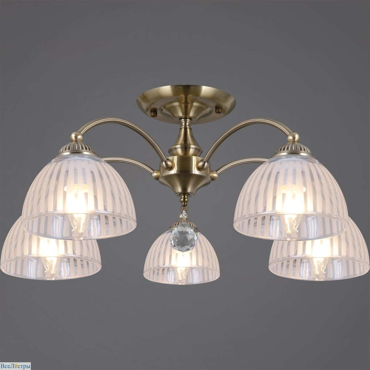 потолочная люстра illumico il0564-5csq-25ab elite