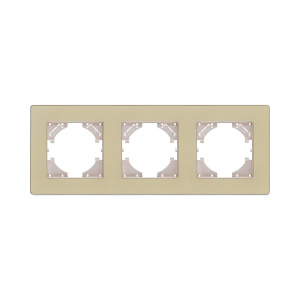 Рамка 3-постовая, золотой Kollinger Eleganz Acryl EA3GD