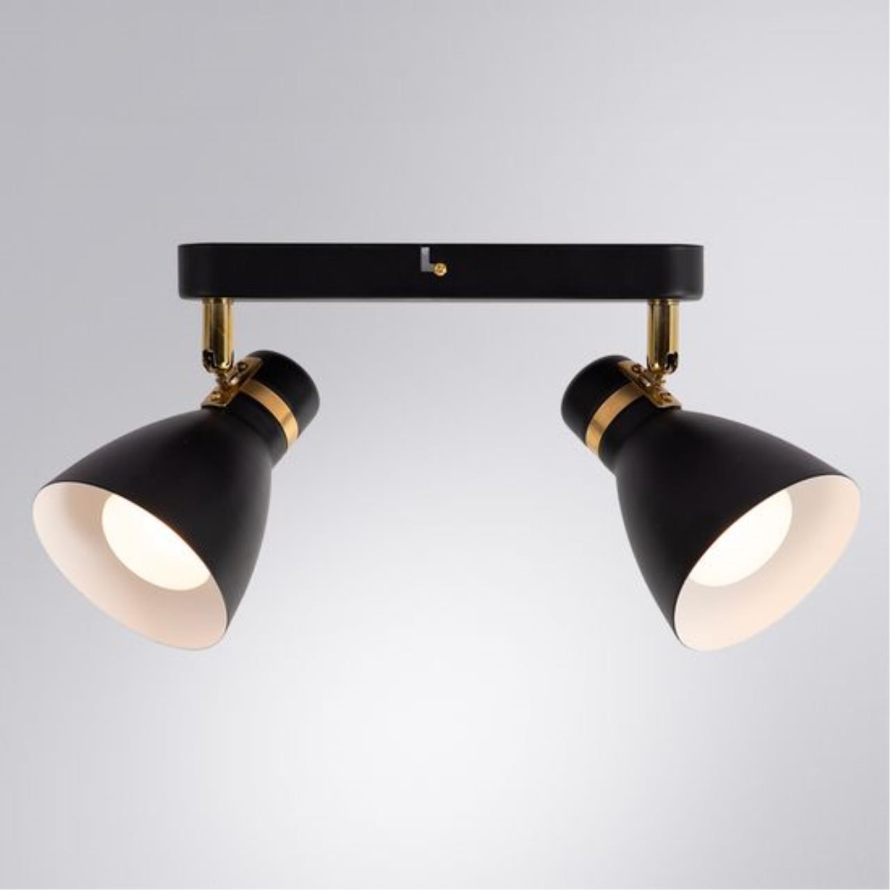 спот arte lamp fafnir a5047pl-2bk