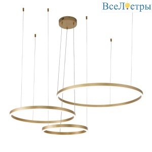 Подвесной светодиодный светильник Indigo Galass 14001/3P Gold V000013L