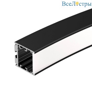 Профиль Arlight SL-ARC-3535-D1500-N90 BLACK (1180мм, дуга 1 из 4) 026596