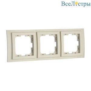 Рамка 3-постовая Mono Electric Larissa крем 103-171700-162