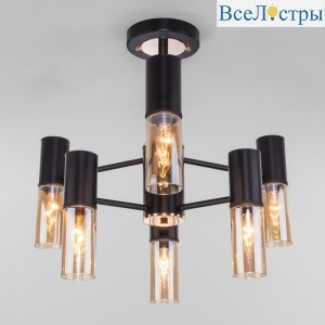 Люстра на штанге Eurosvet Tesoro 70125/6 черный Smart a053245