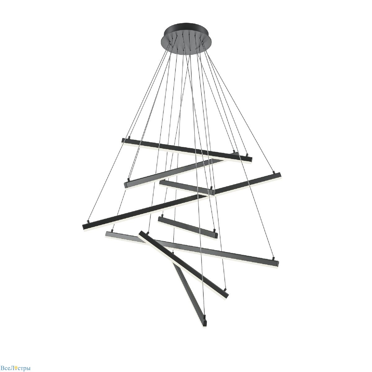 каскадная люстра maytoni line mod016pl-l96bk