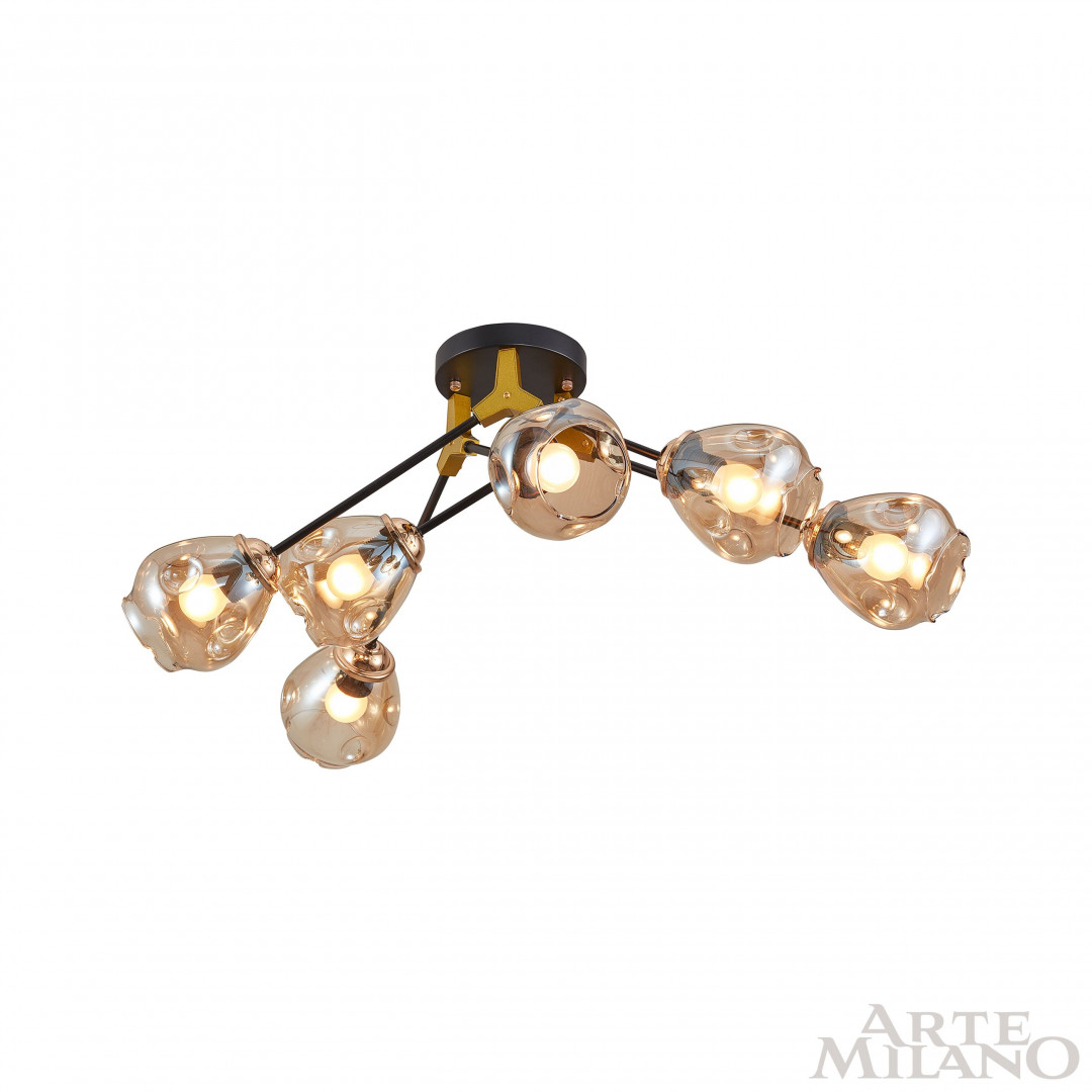 потолочная люстра arte milano amalfi 252588/6 br