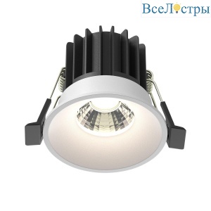 Встраиваемый светодиодный светильник Maytoni Round DL058-7W4K-W