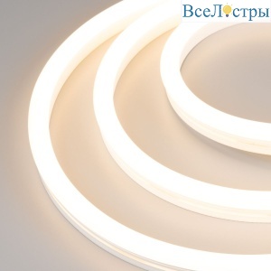 Светодиодная герметичная лента Arlight WAVE-SIDE-A120-12x25mm 230V Warm3000 (12 W/m, IP67, 50m, wire x2) 051933
