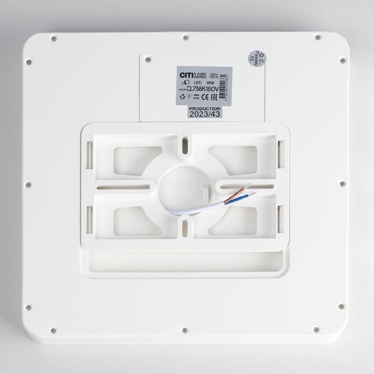 потолочный светильник citilux бейсик cl738k180v
