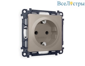Комплект механизма розетки с/з со шторками Ambrella Volt Alfa MA367010