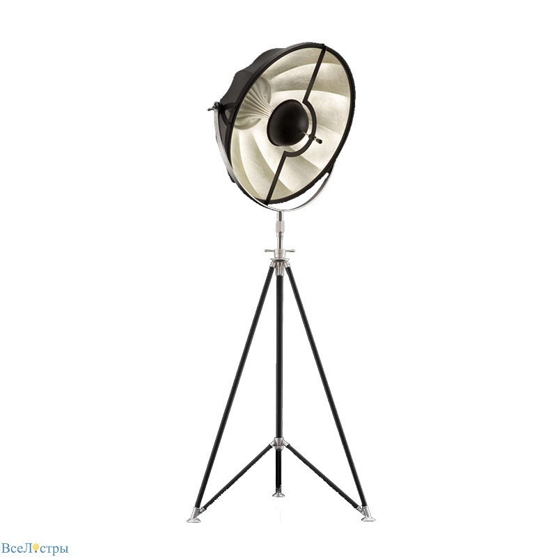 торшер delight collection studio 7095f black/silver