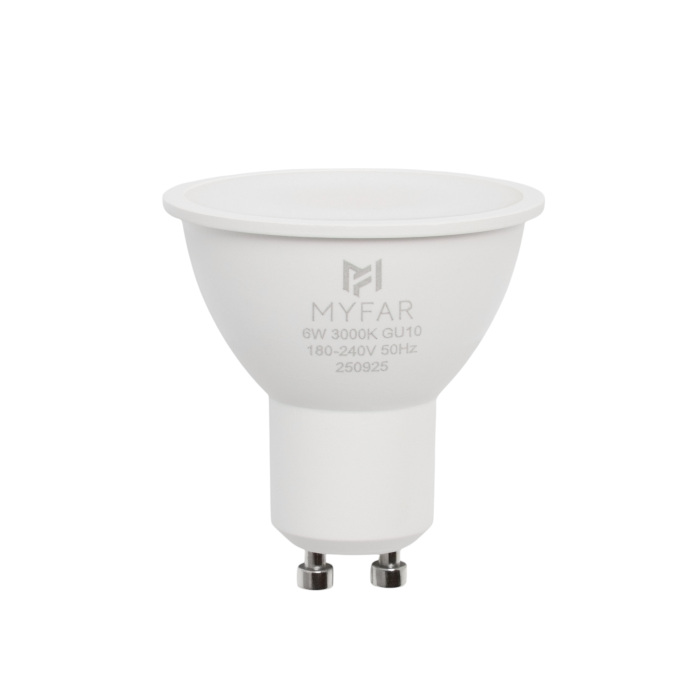 лампа светодиодная myfar базиc gu10 mb1201gu10-6w3k