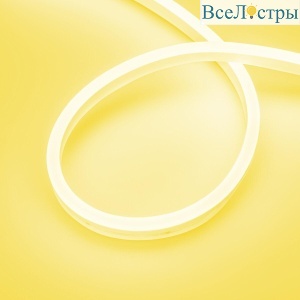 Гибкий неон Arligh 10W/m 120LED/m 2835SMD желтый 5M AURORA-PS-A120-16x8mm 24V Yellow 036694