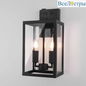 Уличный настенный светильник Elektrostandard Candle 35150/D черный 4690389182464
