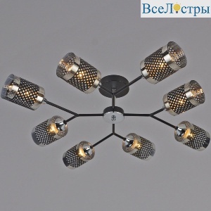 Люстра на штанге Reluce 01405-3.3-08B BK+CR