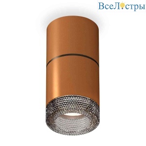 Комплект накладного светильника Ambrella light Techno Spot XS7404042 SCF/BK кофе песок/тонированный (C7404, A2071, C7404, N7192)