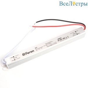Трансформатор для светодиодной ленты Feron LB001 24Вт 12В IP20 48011