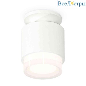 Комплект накладного светильника Ambrella light Techno Spot XS7510045 SWH/FR/CL белый песок/белый матовый/прозрачный (N7925, C7510, N7160)