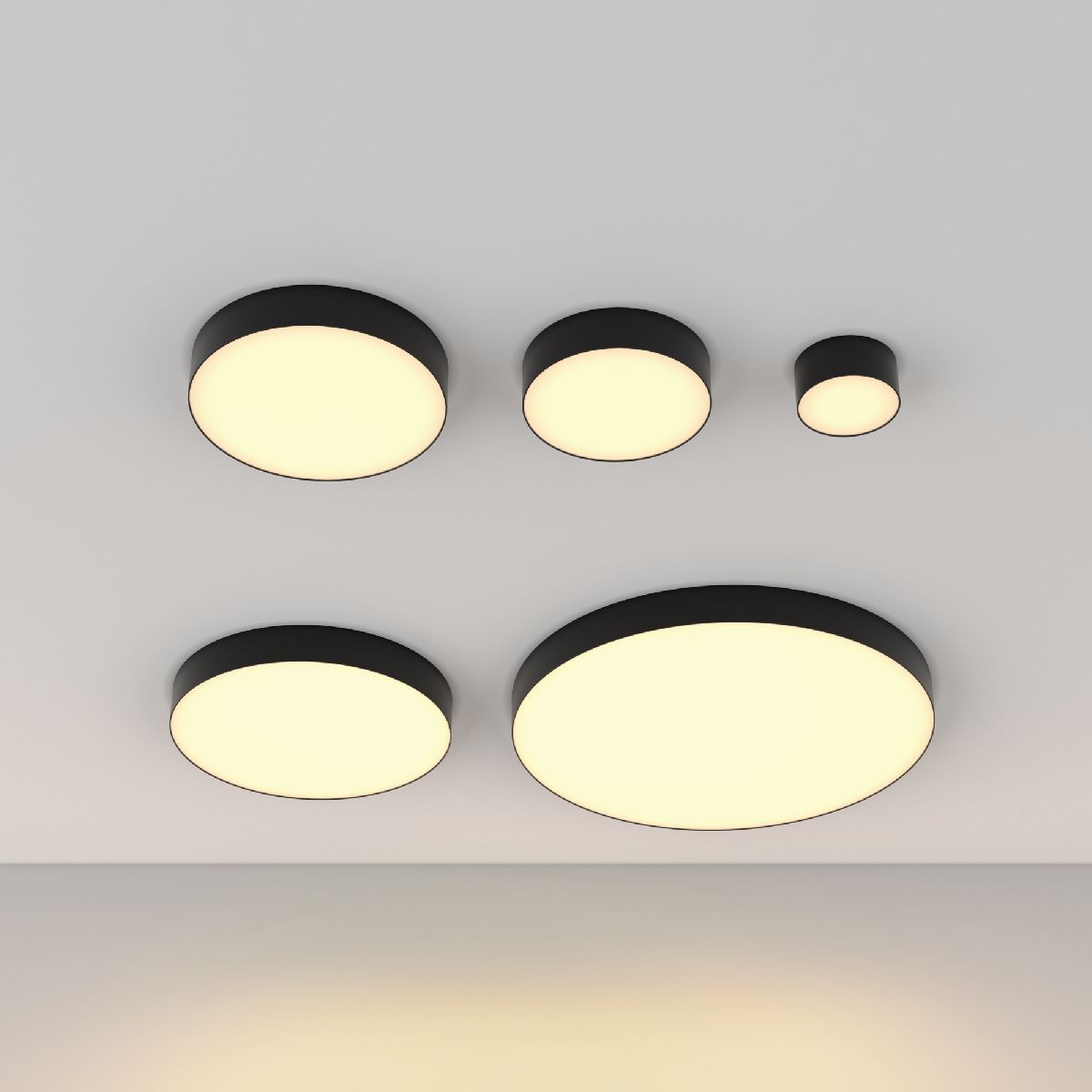 накладной светильник maytoni zon c032cl-12w2.7k-rd-b