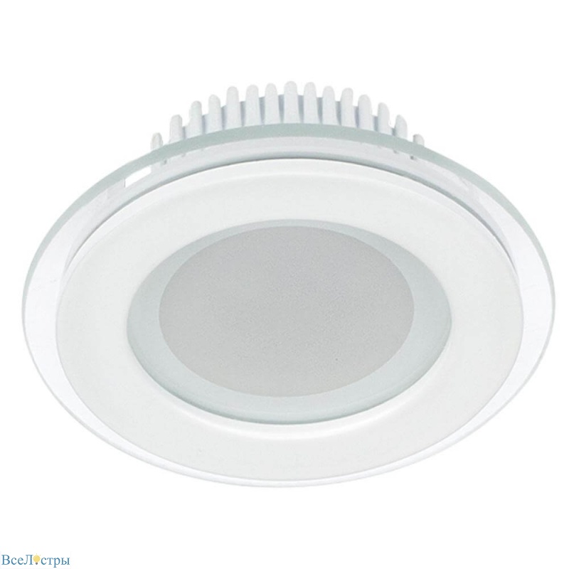 встраиваемый светодиодный светильник arlight lt-r96wh 6w day white 014928