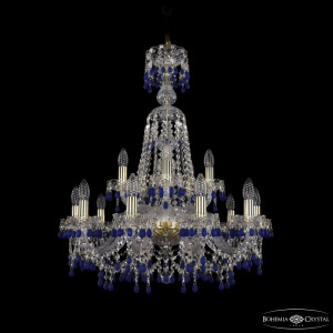Подвесная люстра Bohemia Ivele Crystal 1410/10+5/240/XL-80 G V3001