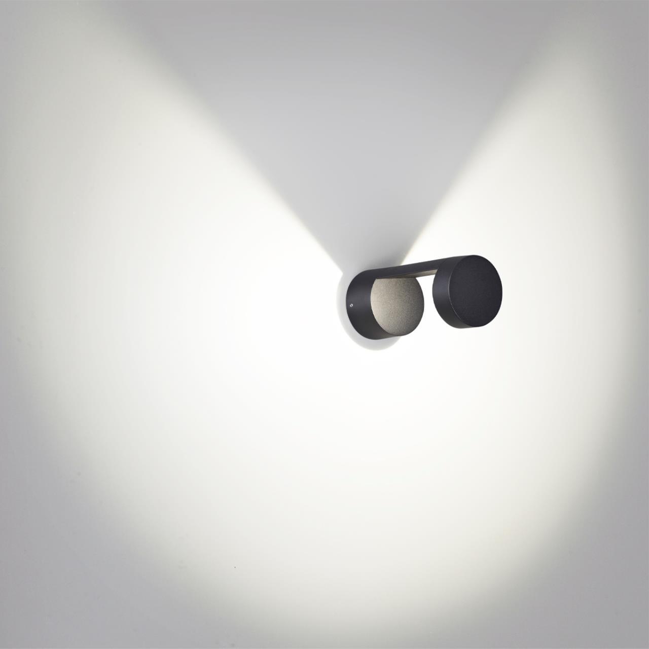 уличный настенный светодиодный светильник odeon light nature tion 6657/10wl