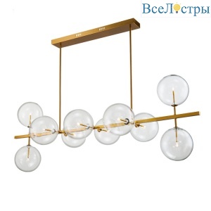 Подвесная люстра Delight Collection Globe Mobile KG0965P-10L brass
