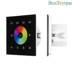 Сенсорная панель Arlight DALI-901-11-1G-4SC-RGBW-DT8-IN Black BUS/230V 037199