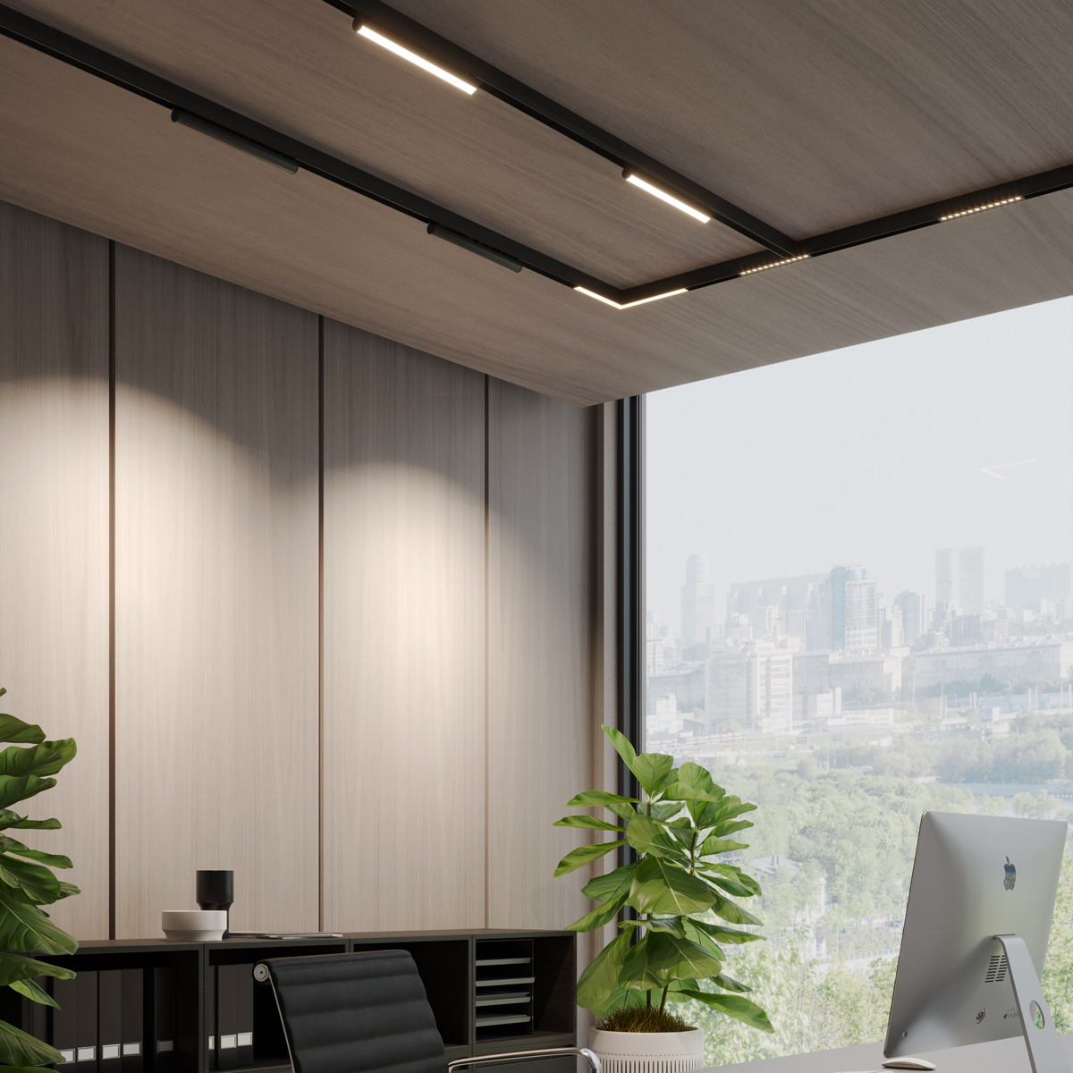 трековый светильник novotech port vector 359947