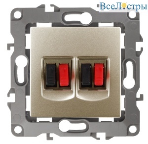 Розетка аудио двойная Эра 12-3112-04 Б0027464