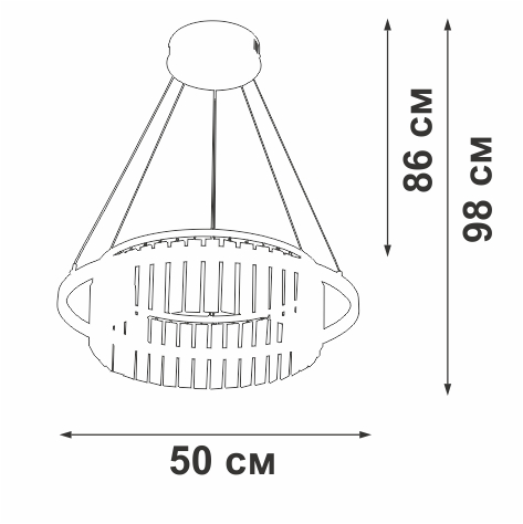 подвесная люстра vitaluce v54010-1/1s
