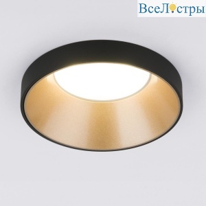 Встраиваемый светильник Elektrostandard 112 MR16 золото/черный 4690389169038