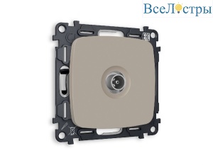 Комплект механизма TV розетки проходной 5-1000 MHz 4dB Ambrella Volt Omega MO373030