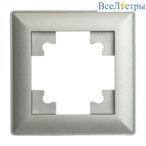 Рамка 1-постовая Stekker Катрин серебро PFR00-7001-03 39797