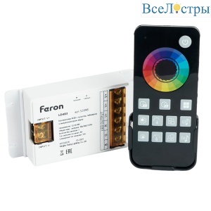 Контроллер RGB с пультом, таймером и визуализатором звука Feron LD483 12-24-48V 52098