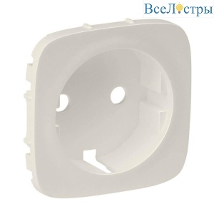 Лицевая панель Legrand Valena Allure розетки с/з слоновая кость 755206