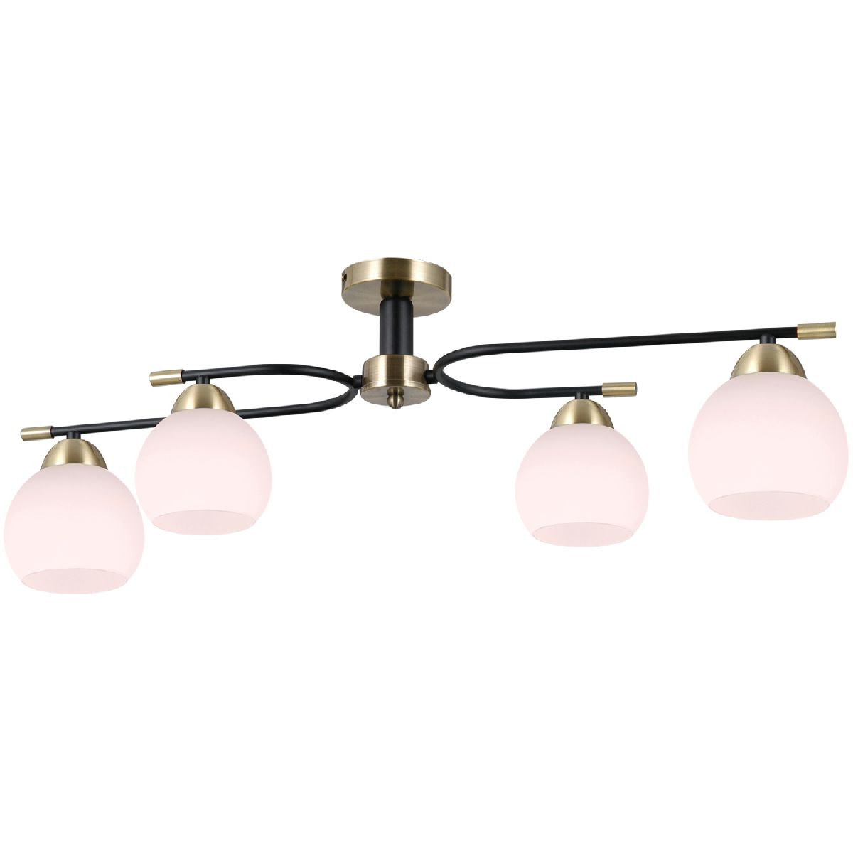 потолочная люстра illumico il0638-4csq-24 ab bk libra