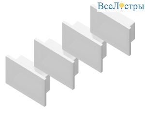Заглушка (4 шт.) Ambrella Light Alum Profile GP8350